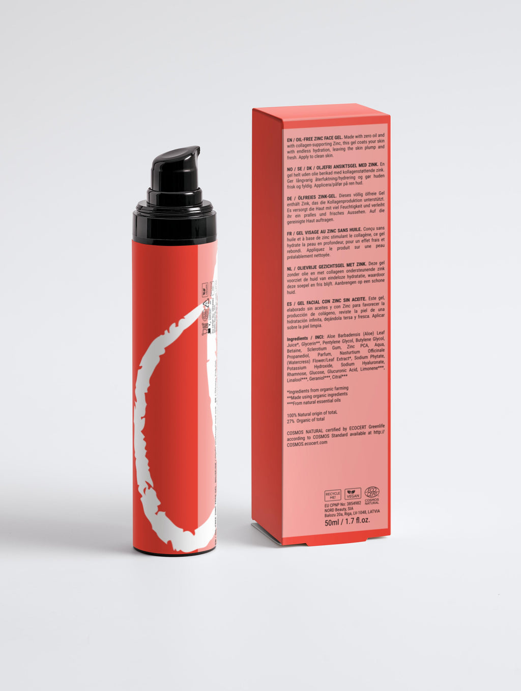 Oil-Free Zinc Face Gel for Men